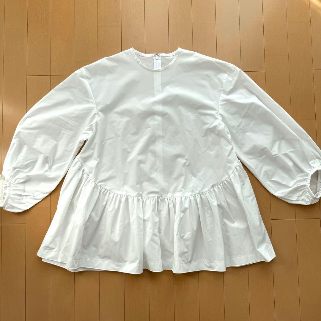 Ballsey ストレッチタフタ ティアードブラウス