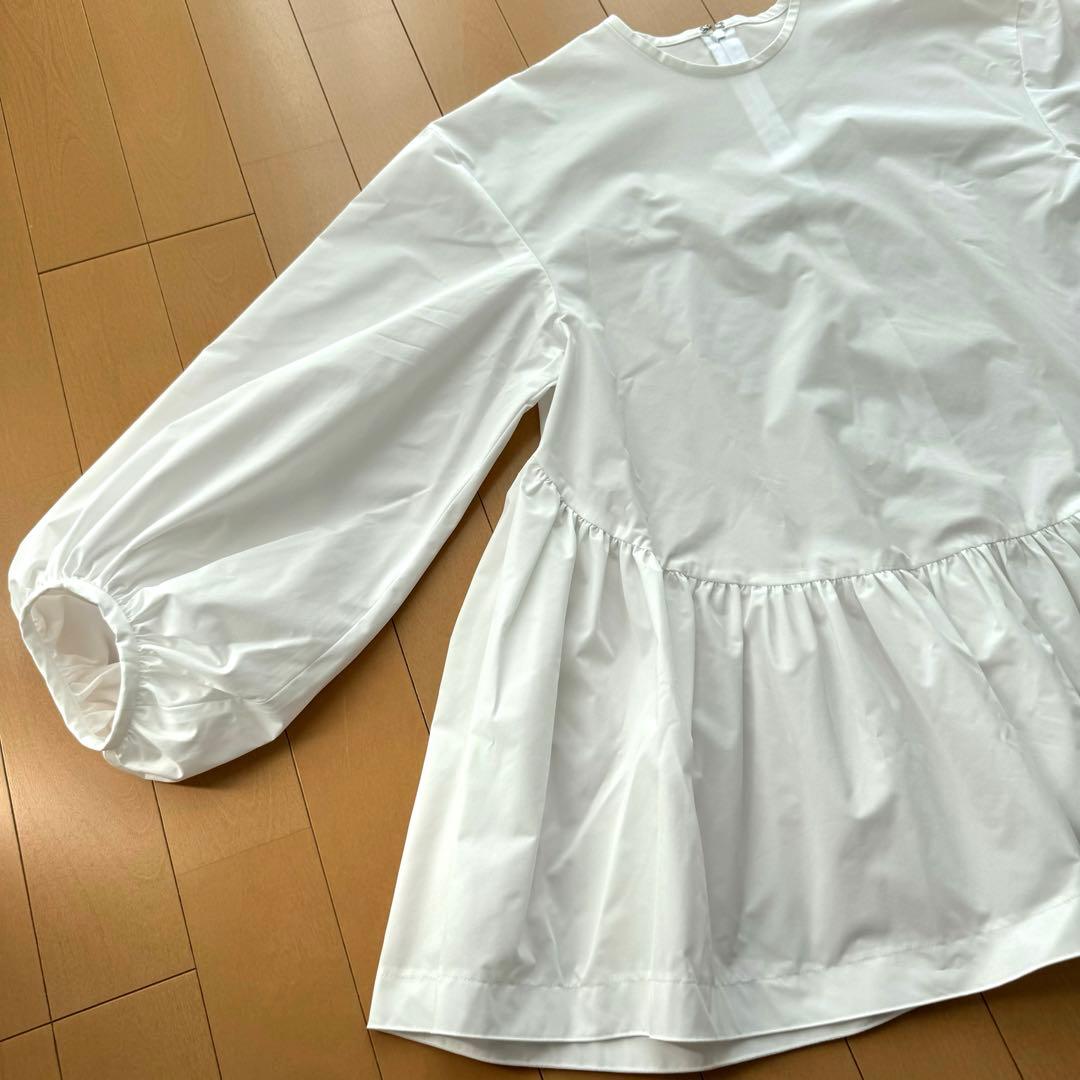 Ballsey ストレッチタフタ ティアードブラウス