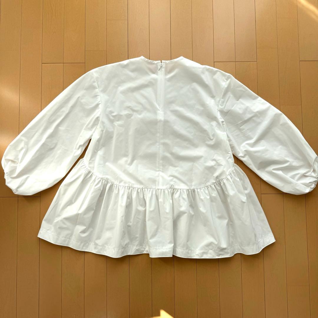 Ballsey ストレッチタフタ ティアードブラウス