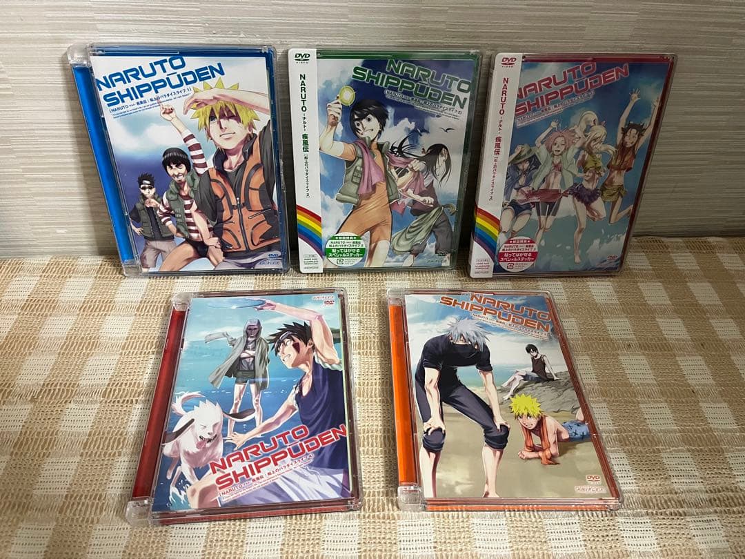 NARUTO -ナルト- 疾風伝 船上のパラダイスライフ 初回全5巻セットDVD