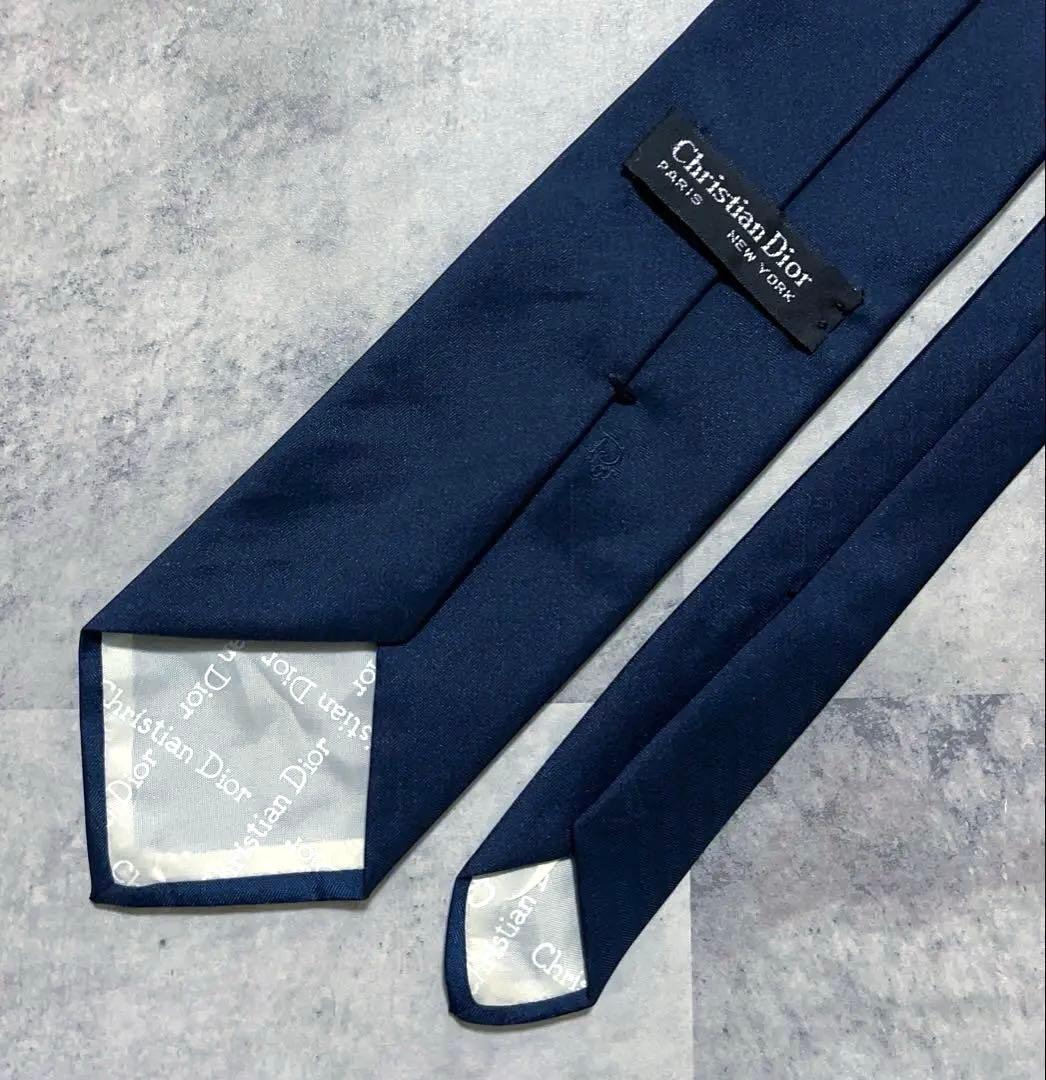 極美品 Christian Dior ネクタイ ソリッド ワンポイント