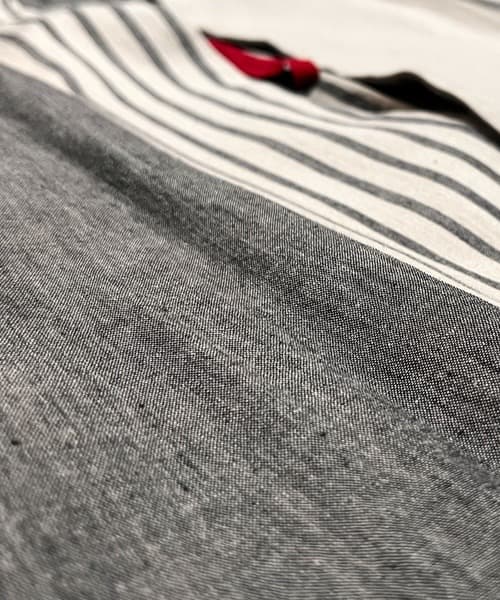 ジャケット・アウター YANTOR Stripe Khadi Cotton Jacket