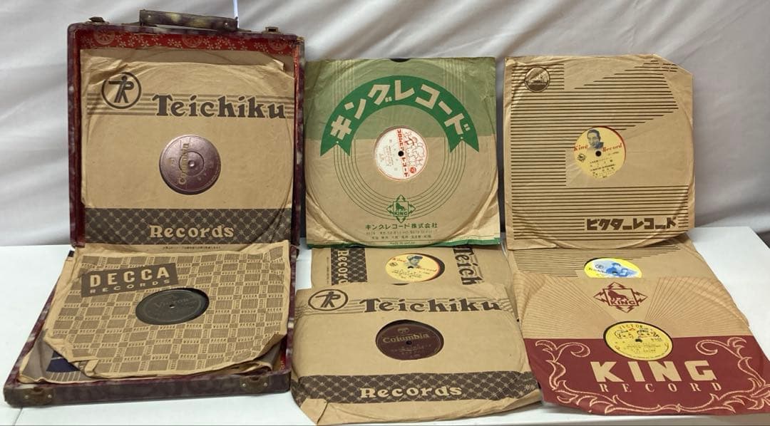 【希少】SPレコード 19枚まとめ売り昭和レトロ コロンビア/キング/蓄音機