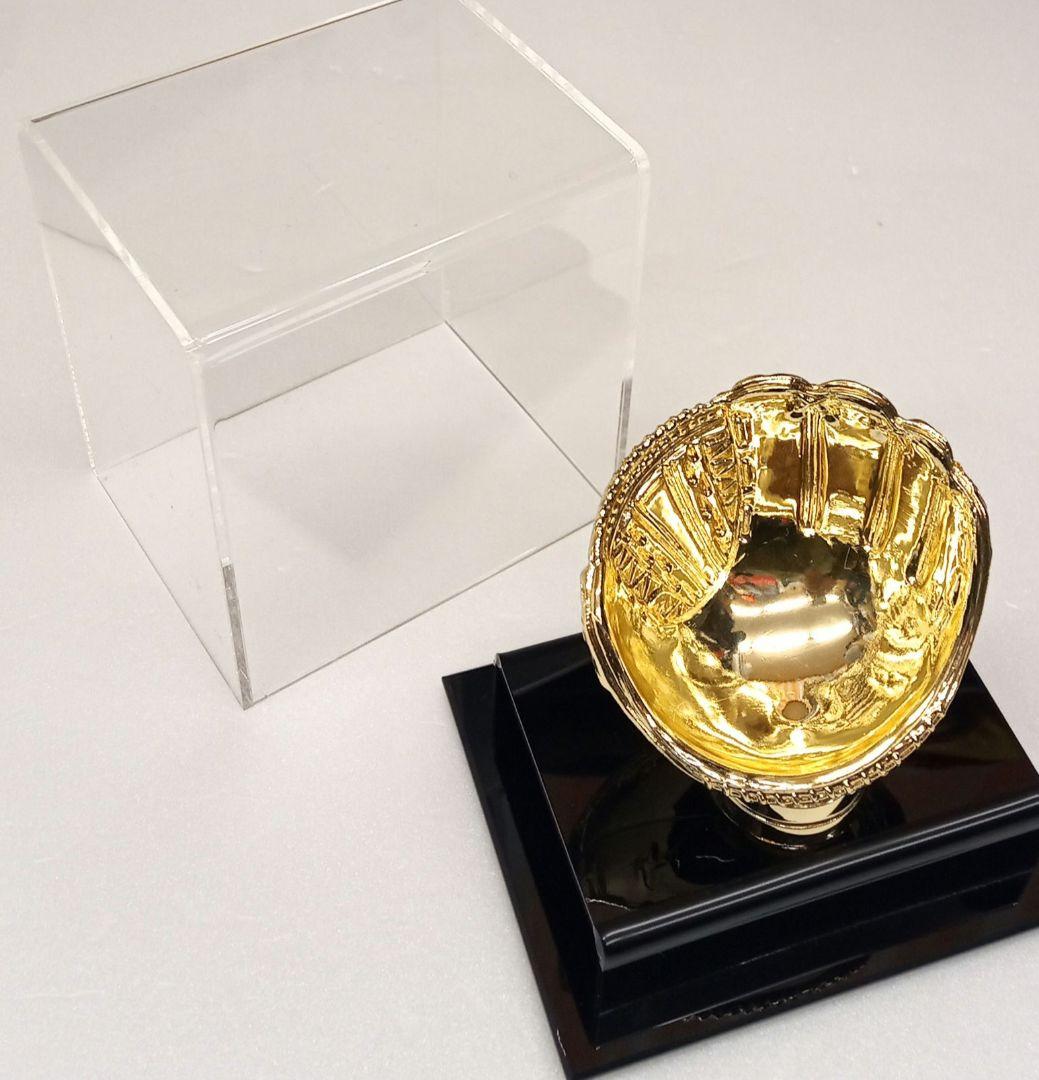 Gold Glove Baseball HolderBCW製サインボールケース