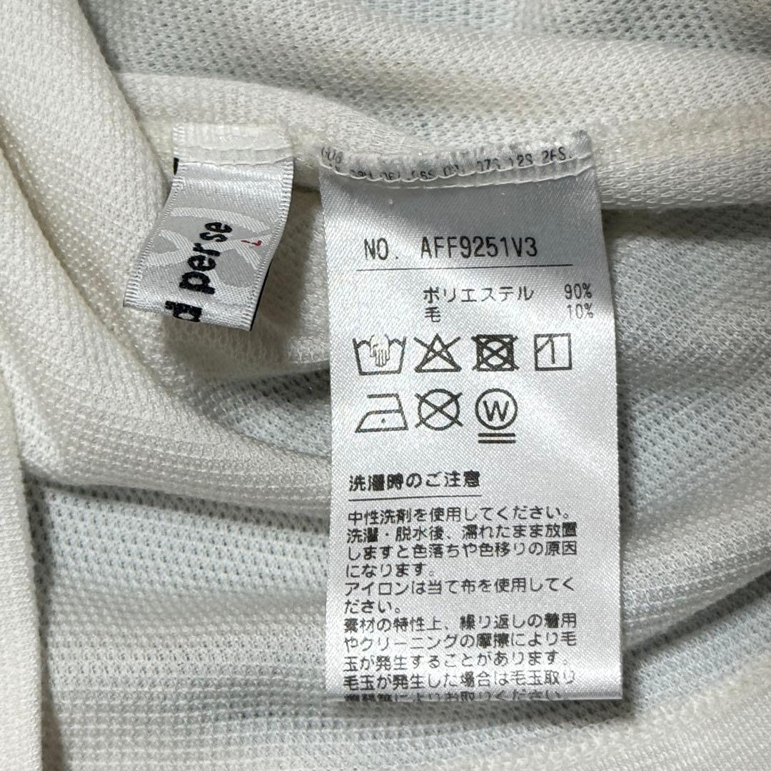 and per se アンパスィ　モックネック長袖トップス　ホワイト　サイズS