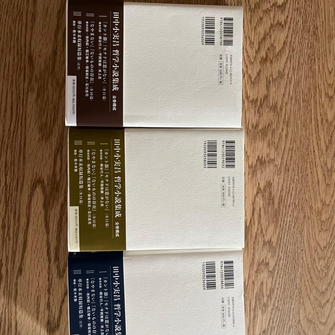 田中小実昌哲学小説集成 ３巻