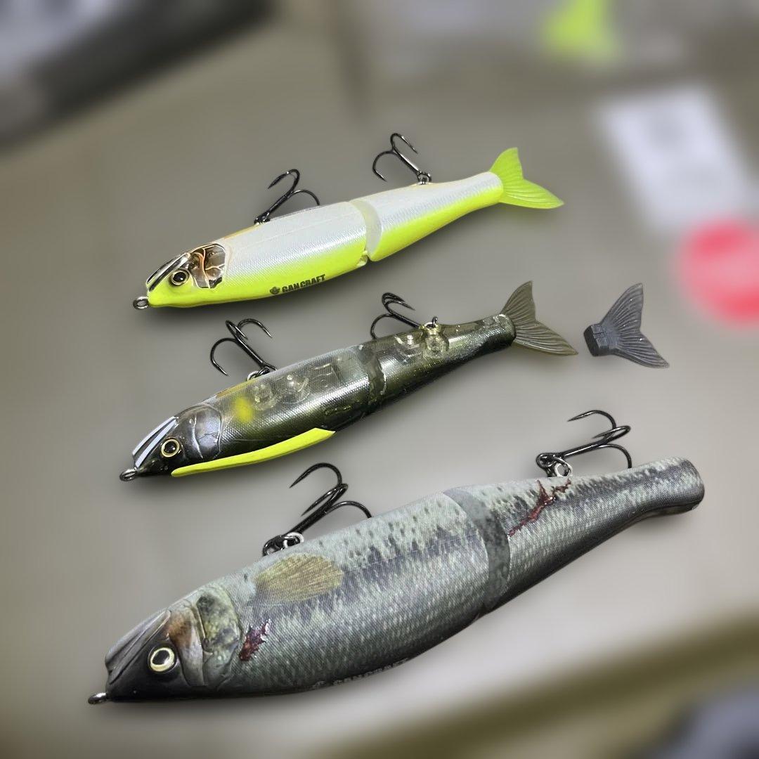 バス釣り　ジョインテッドクロー128 .178セット売り　バスカラー　テール無し