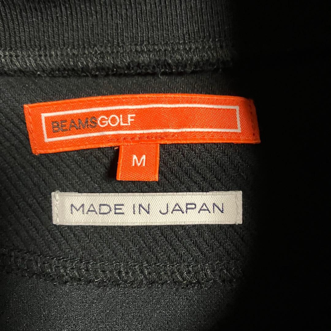 BEAMS GOLF ORANGE LABEL / リブロゴ モックネックシャツ