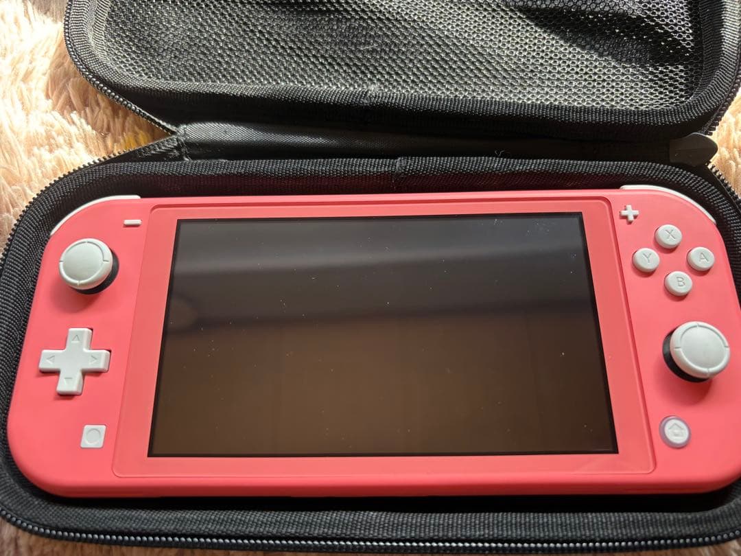 Nintendo Switch Lite ピンク本体 充電ケーブルとケース付き