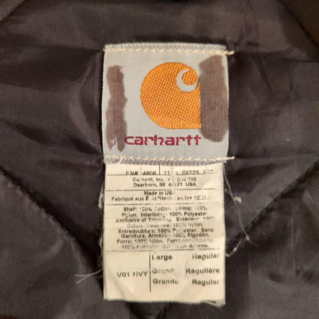 90s 腰ゴム Carhartt 米国製 ベスト カーハート ビンテージ