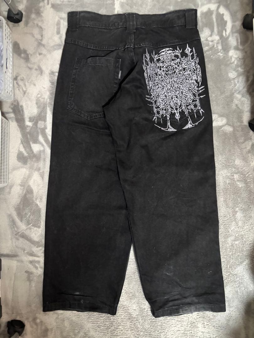 コラボ earl skateboards デニム パンツ ブラック M レア