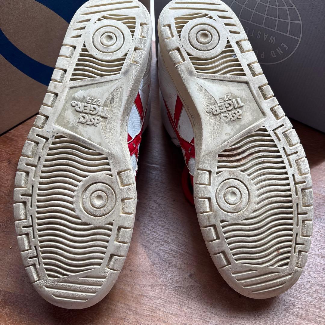 ASICS TIGER ハイカットシューズ ホワイト/レッド