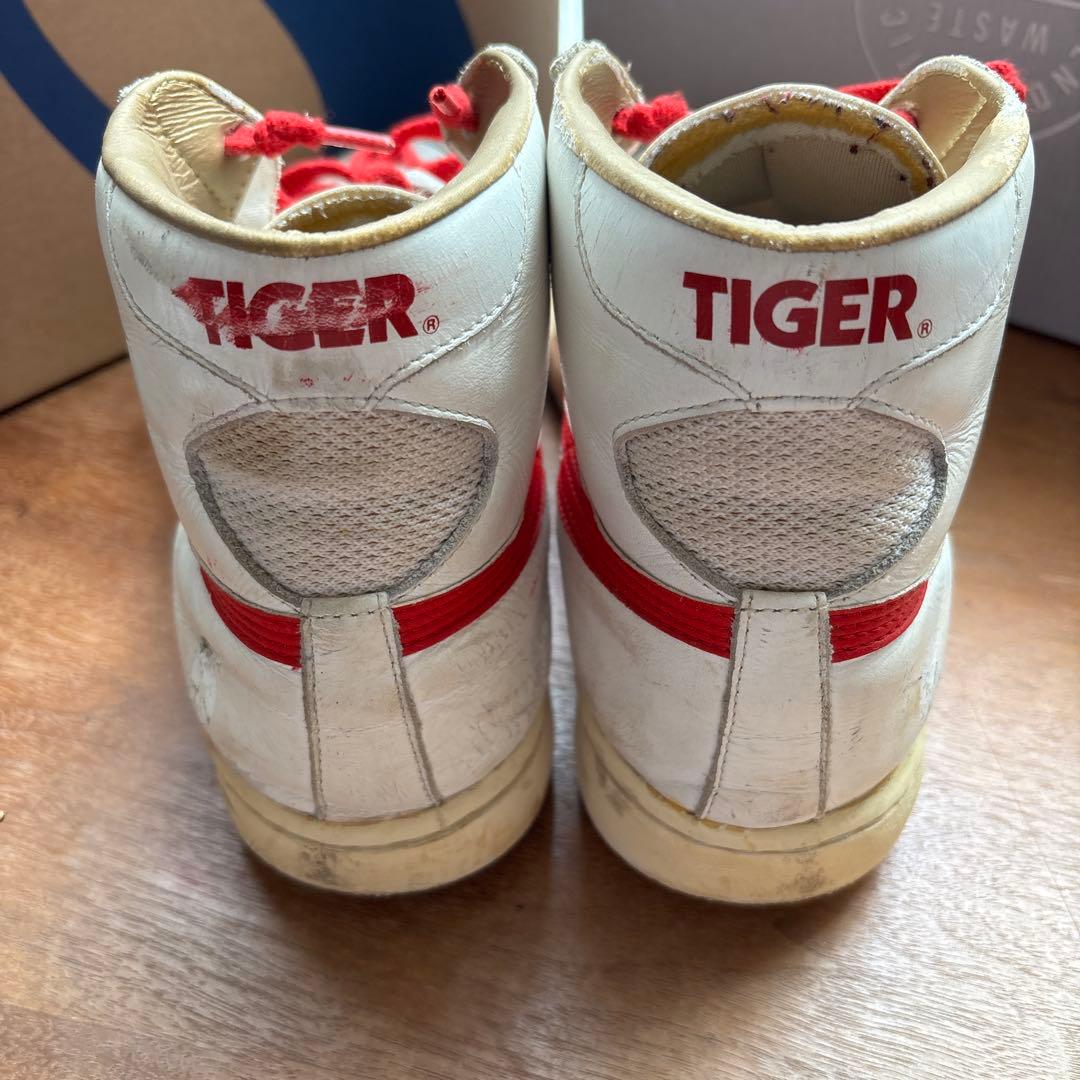 ASICS TIGER ハイカットシューズ ホワイト/レッド