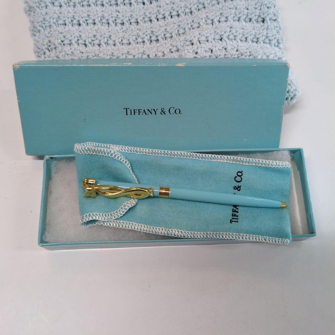 未使用　Tiffany & Co. ボールペン ティファニーブルー　リボン付き