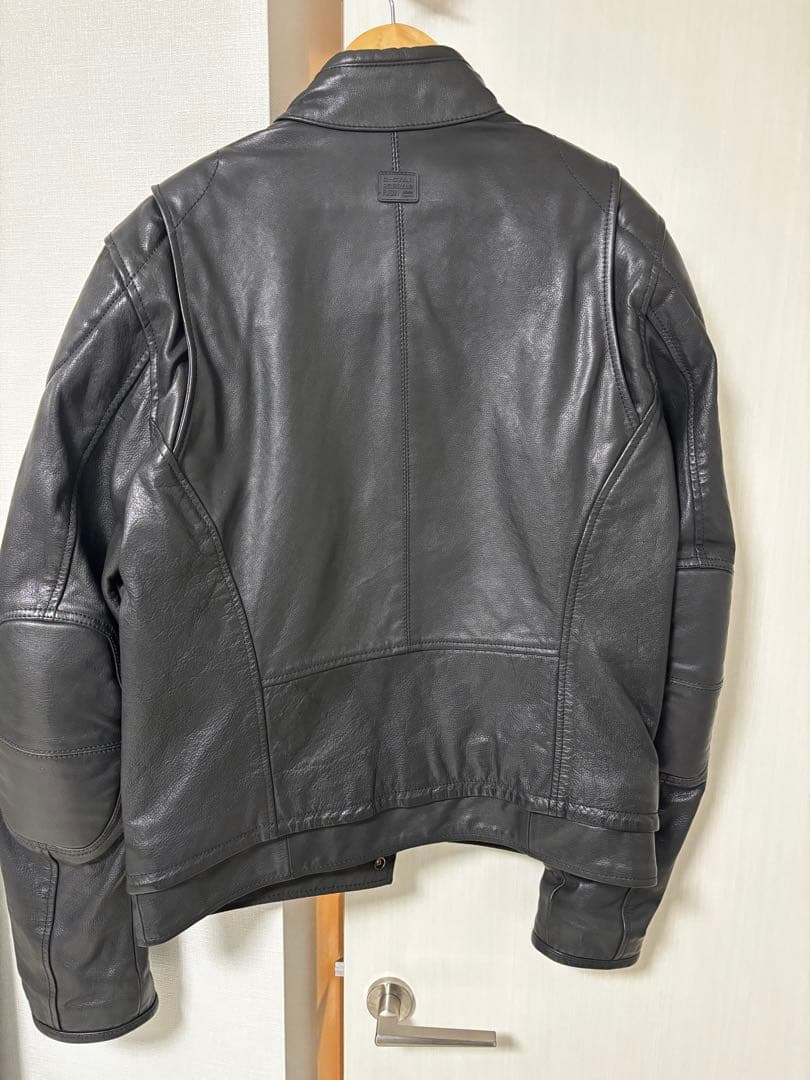 G STAR RAW ジースターロウ　黒 ライダースジャケット