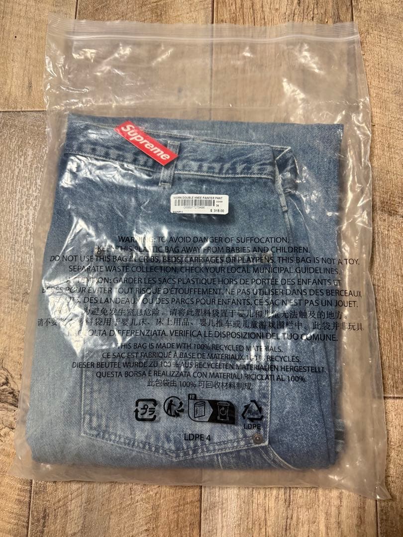 パンツ Supreme Worn Double Knee Painter Pant 34