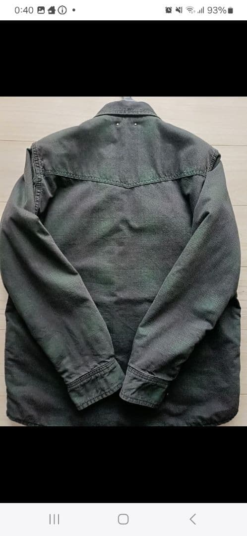 ジャケット・アウター Black Denim Check Quiltriner Shirt BZ