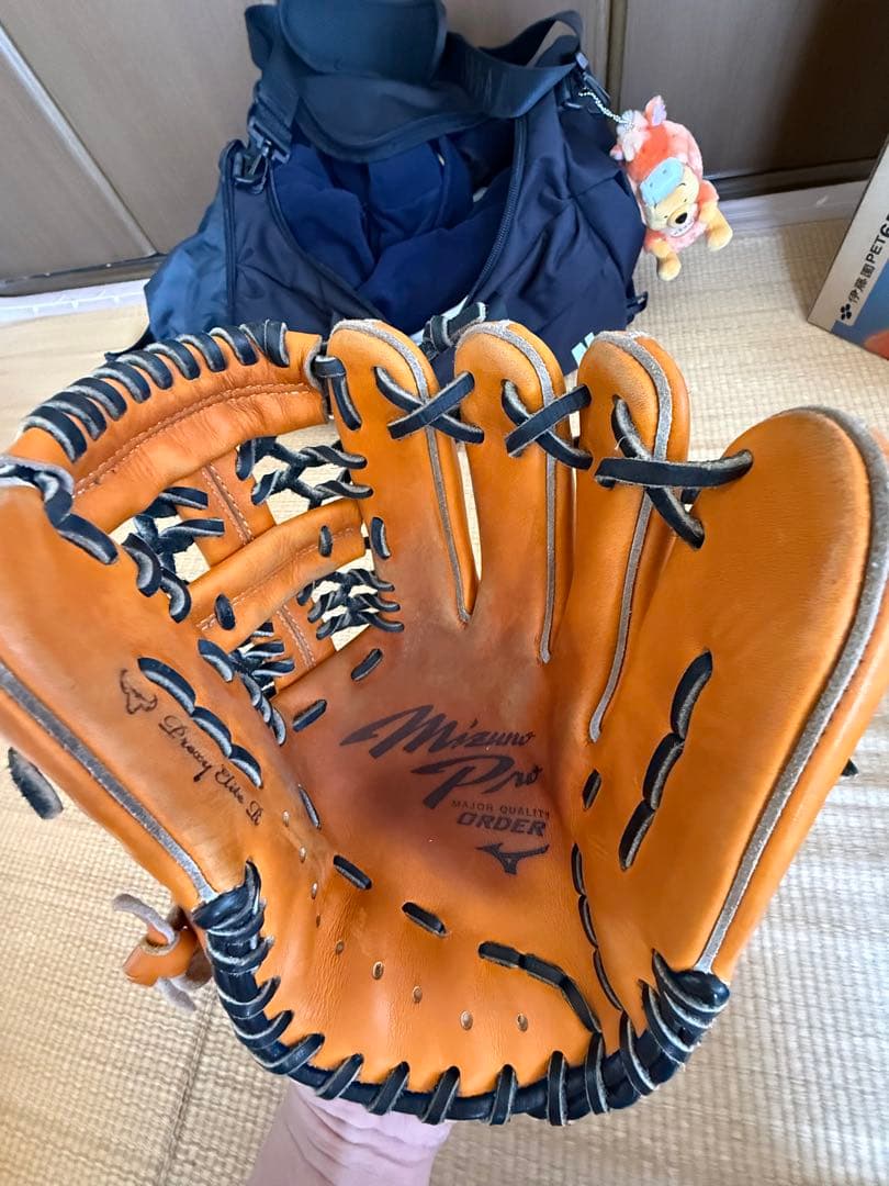 Mizuno ミズノプロ 軟式 内野用グローブ 村上モデルオーダー 刺繍あり