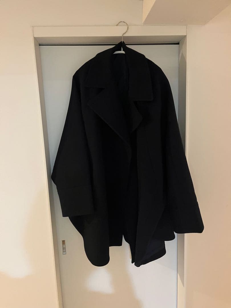 GU コージーメルトンケープコート　ネイビー　L