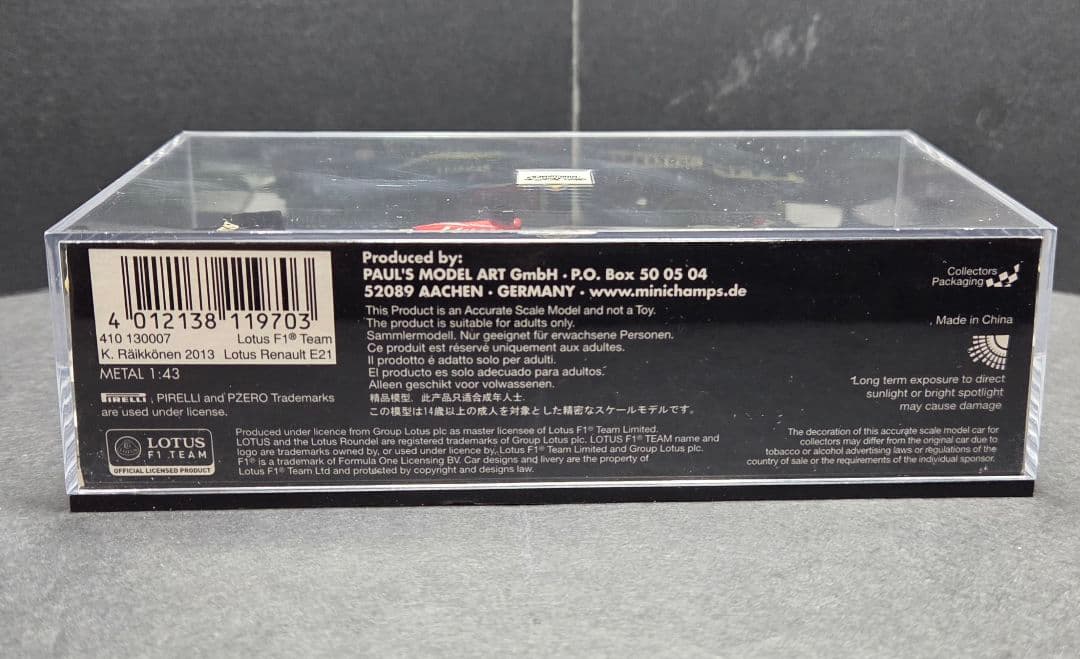 d*2様 1/43 ロータス F1 ルノー E21 2013 #7 ミニチャンプ