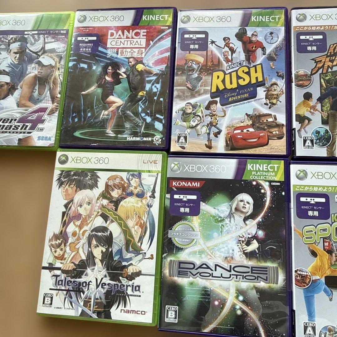 Xbox 360 kinect ソフト9本セット 250GB