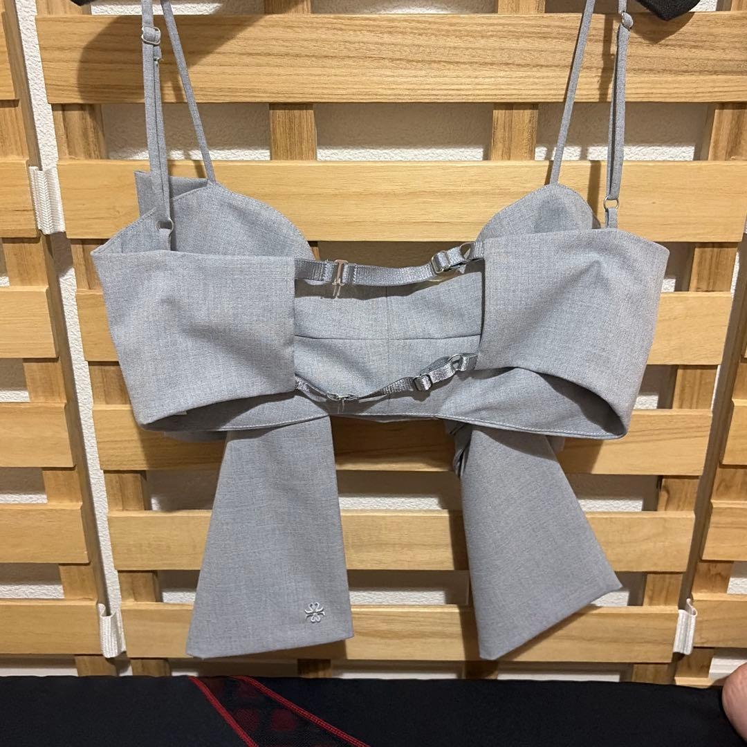 SORIN グレー リボンビスチェ