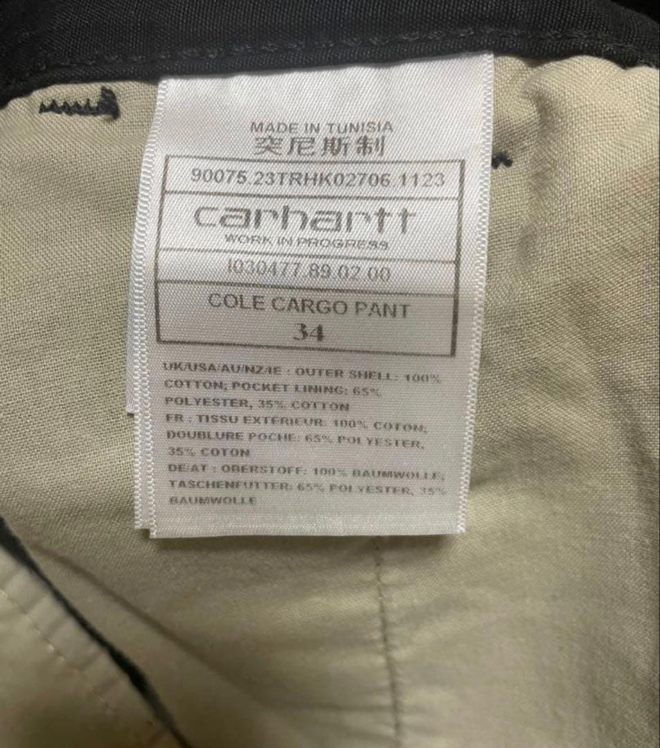 パンツ carhartt wip cole cargo pant black