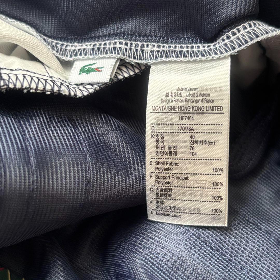 ラコステ レディース ゴルフパンツ チェック柄 XL 新品 タグ付