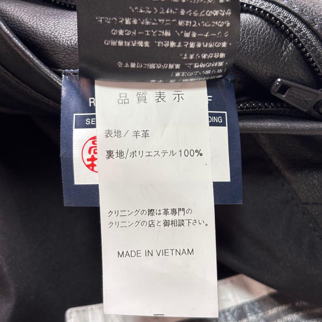 【極美品】カドヤ レザージャケット ラムレザー ブラック セミダブルライダース