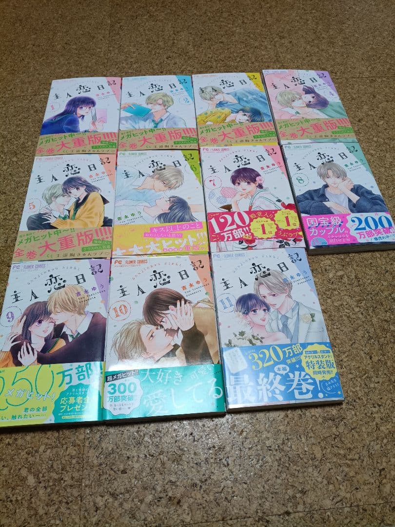主人恋日記　1〜11巻　少女漫画　吉永ゆう