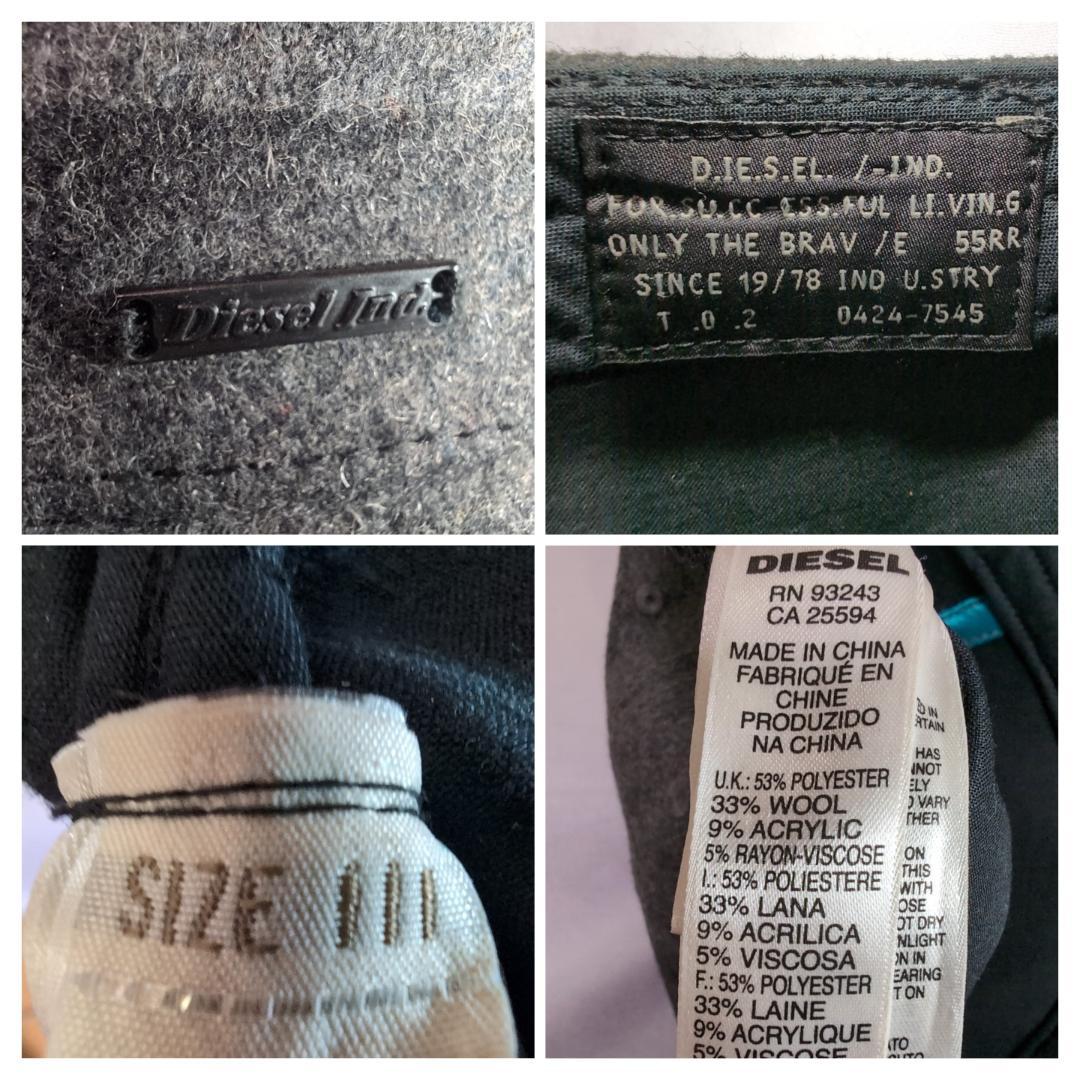 DIESEL ディーゼル ウール混キャップ サイズL相当 フェルト調 n31