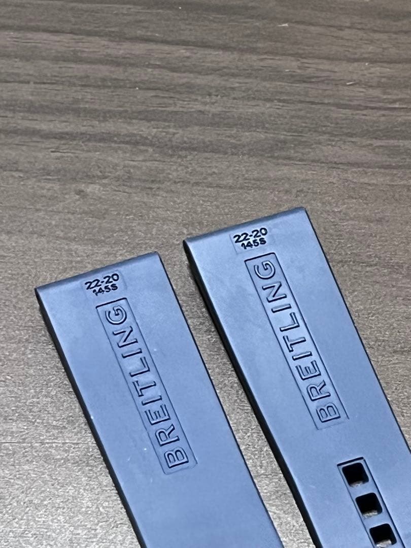 BREITLING ラバーベルト 22-20 ブルー