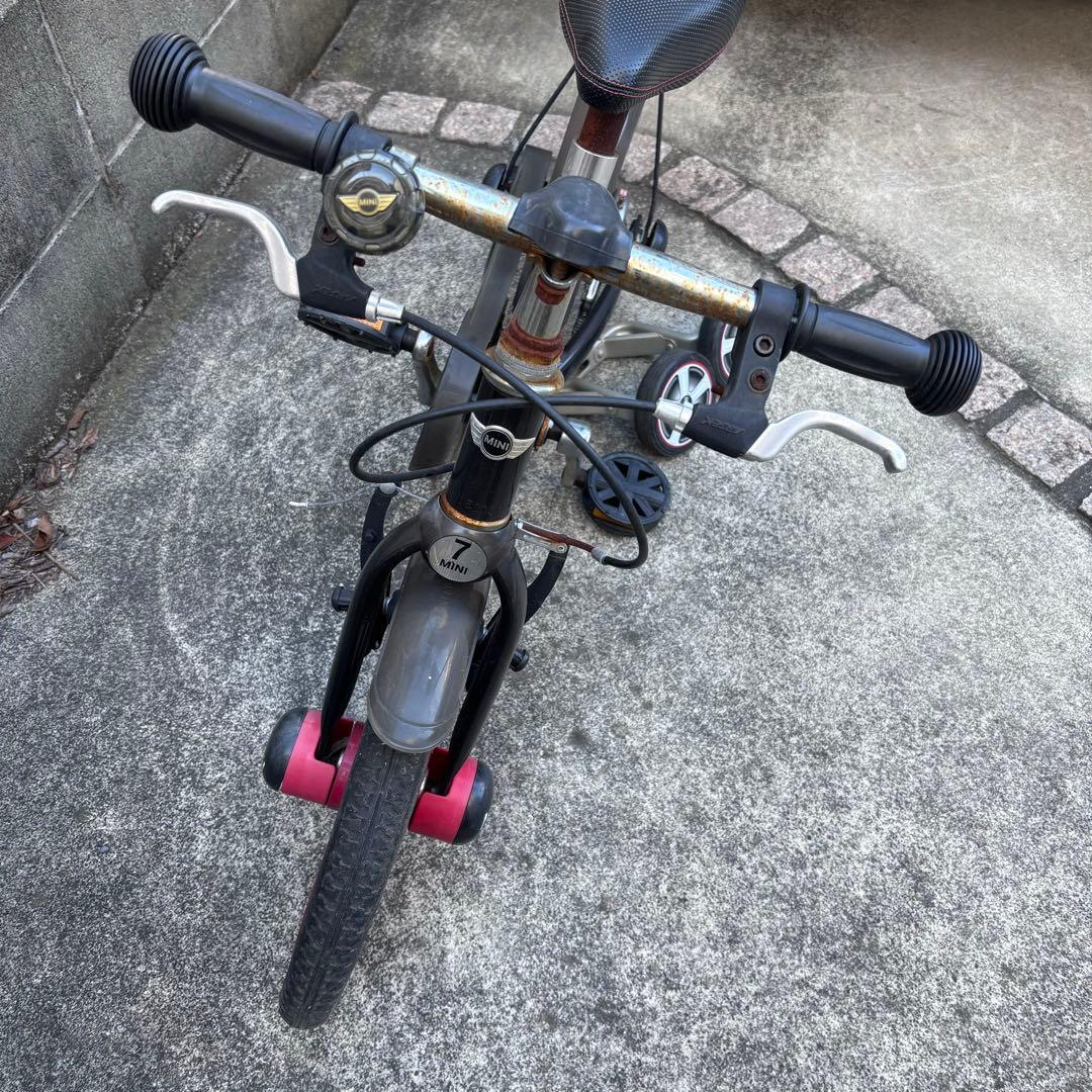 MINI 幼児用自転車 黒/赤　14インチ