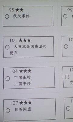 サピックス ＳＡＰＩＸ＊５年６年＊社会 歴史重要年代 ステップアップカード＊貴重
