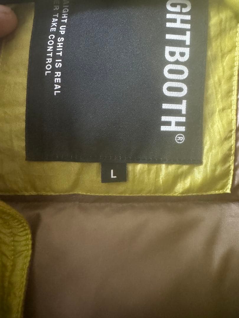 tightbooth PA DOWN VEST sizeＬ