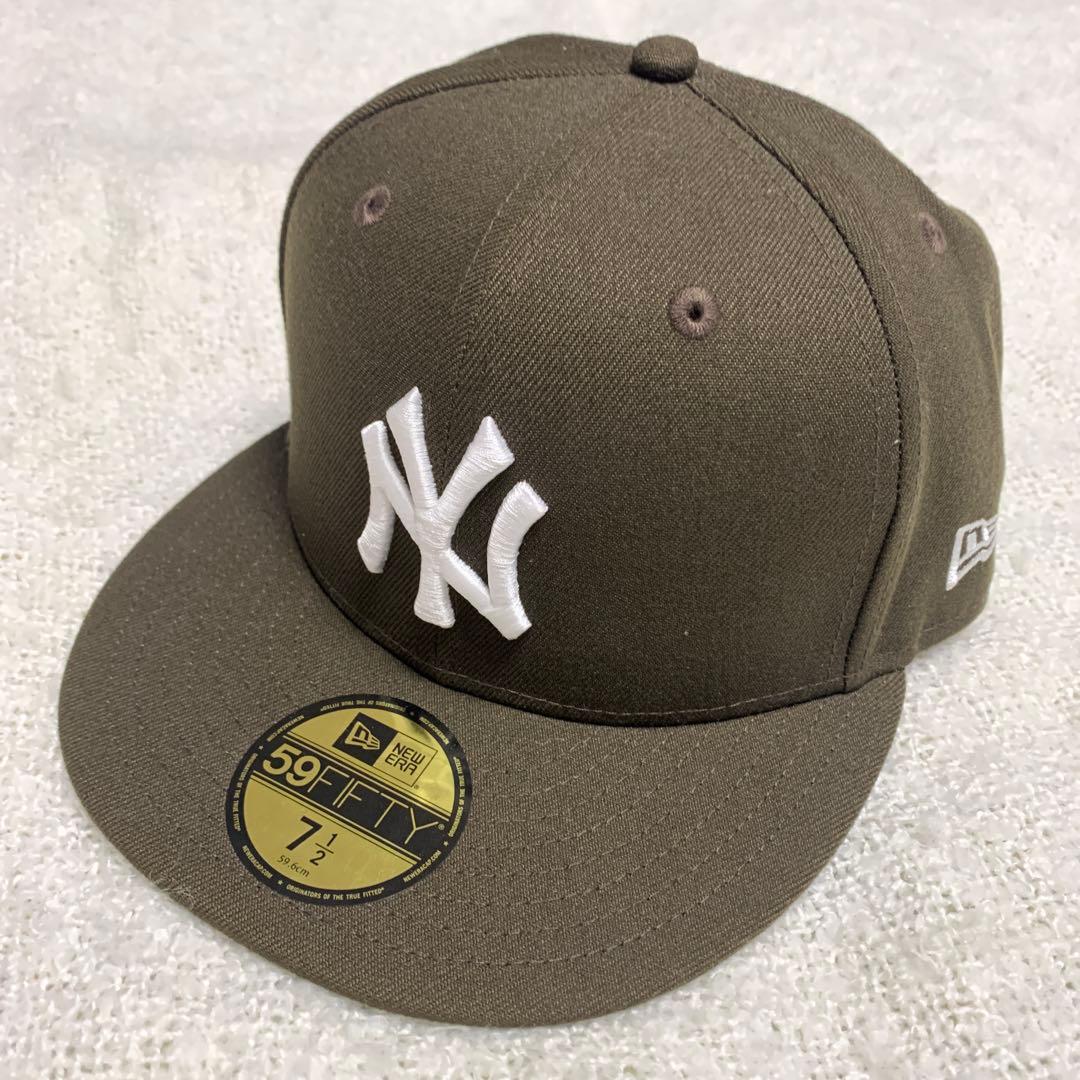 新品未使用タグ付　59FIFTY 7 1/2 59.6cm ヤンキース　ブラウン