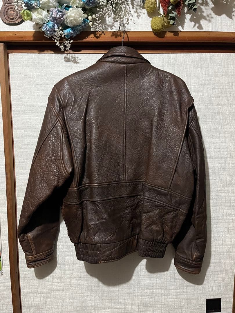 OLD UNIQLO ブラウンレザージャケット M