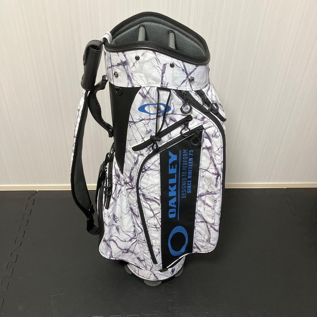オークリー キャディバッグ 9.5型 6分割 WHITE STORM PRINT