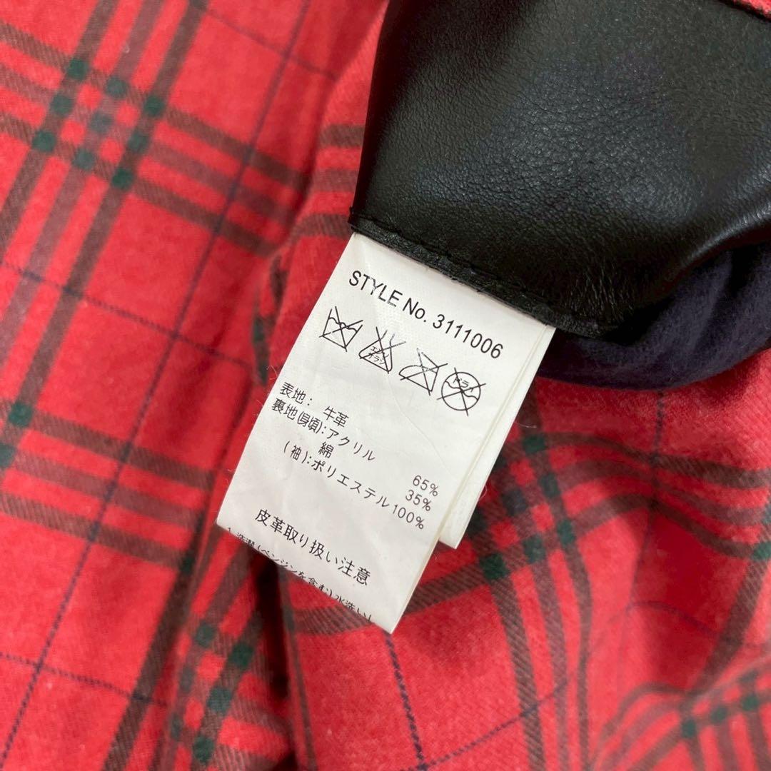 【神サイズ】Schott レザー トラッカージャケット ブラック XL 牛革