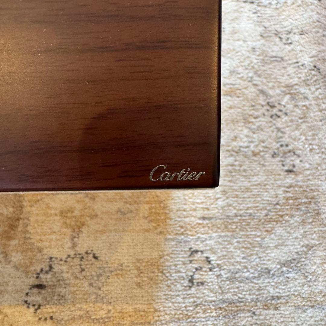 新品未使用 Cartier ウッドウォッチケース 3本収納　鍵付き