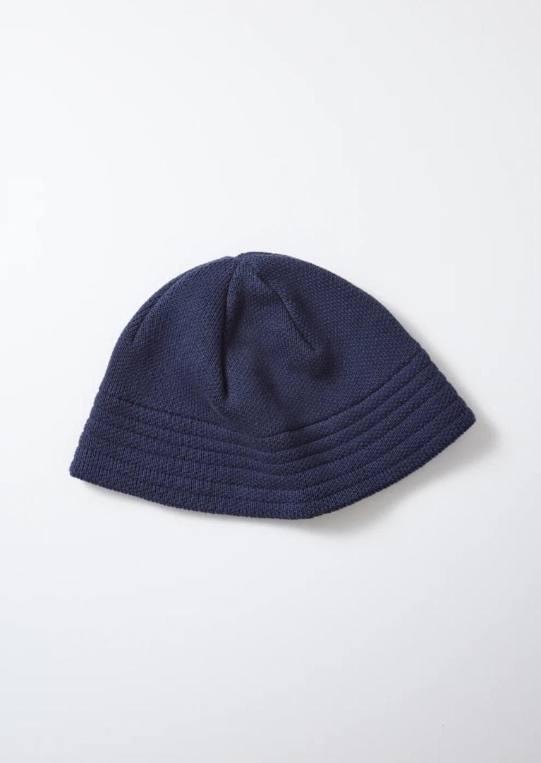 ROTOTO オーガニックコットン セーラーハット　ECRU NAVY