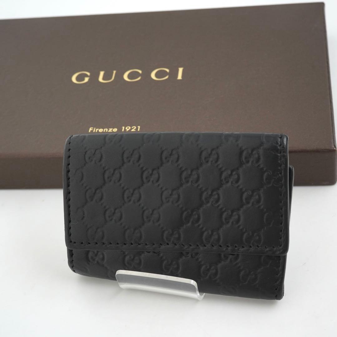 ✨極美品✨　GUCCIキーケース　キーリング　GGライン マイクロGG 6連