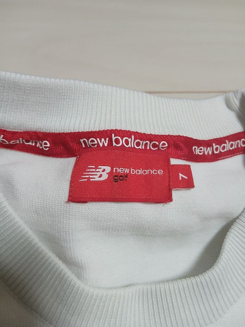 new balance ゴルフ セーター 7 ホワイト