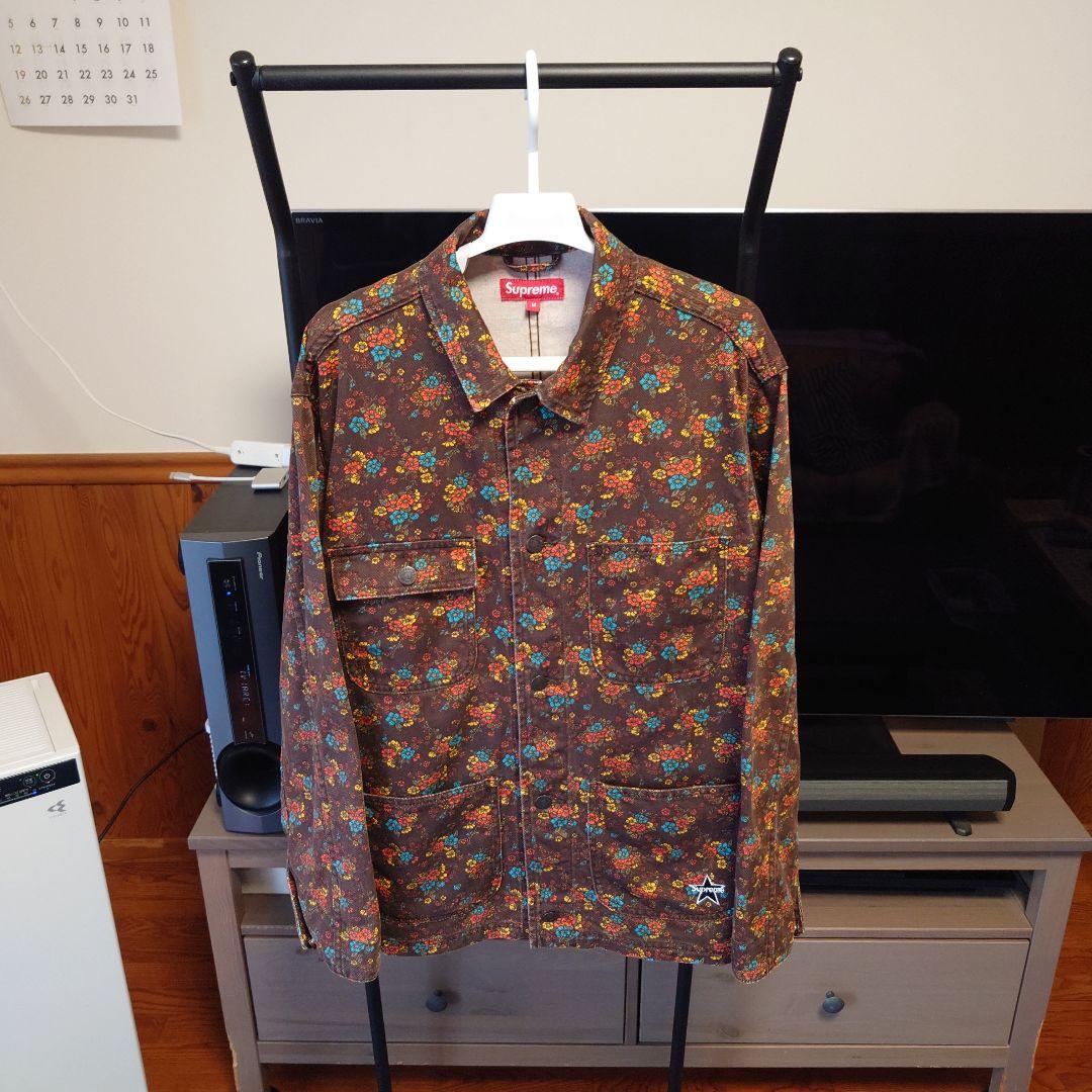 美品 Supreme 22SS Denim Chore Coat Flowers