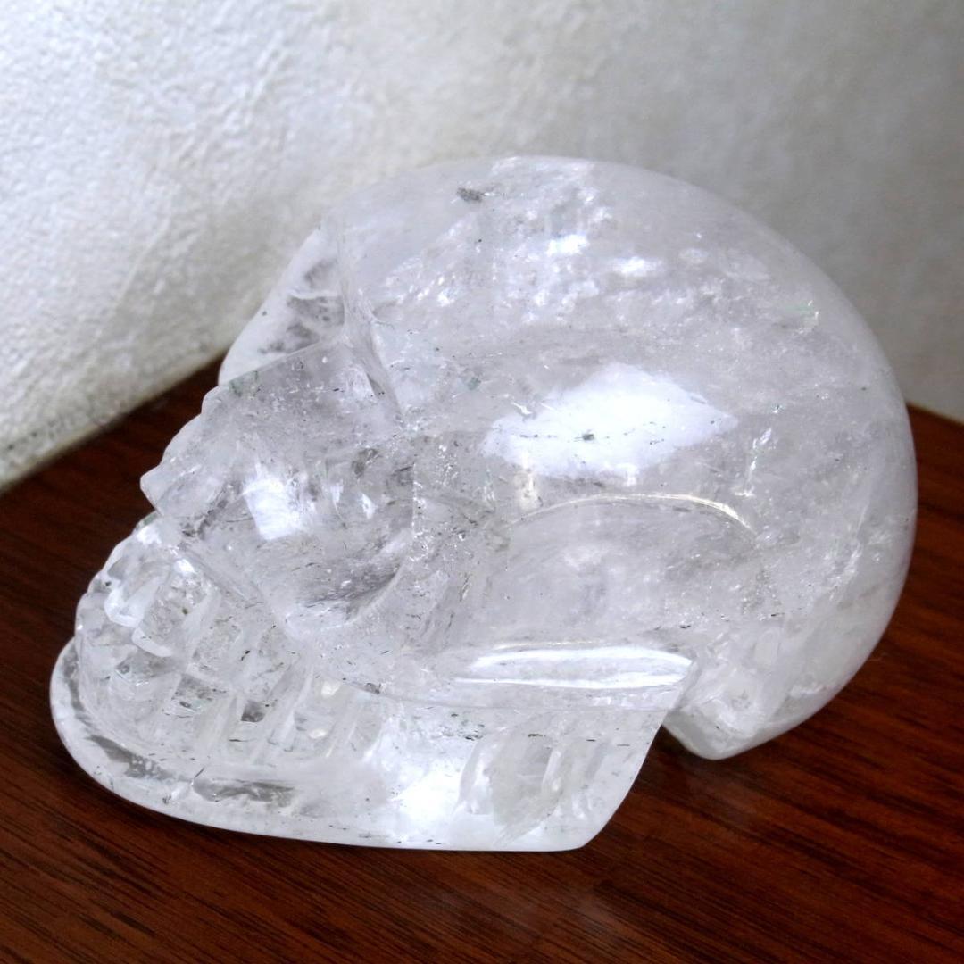 ネパール ヒマラヤ水晶製 ドクロ水晶 スカルクォーツ 箱付き 337g