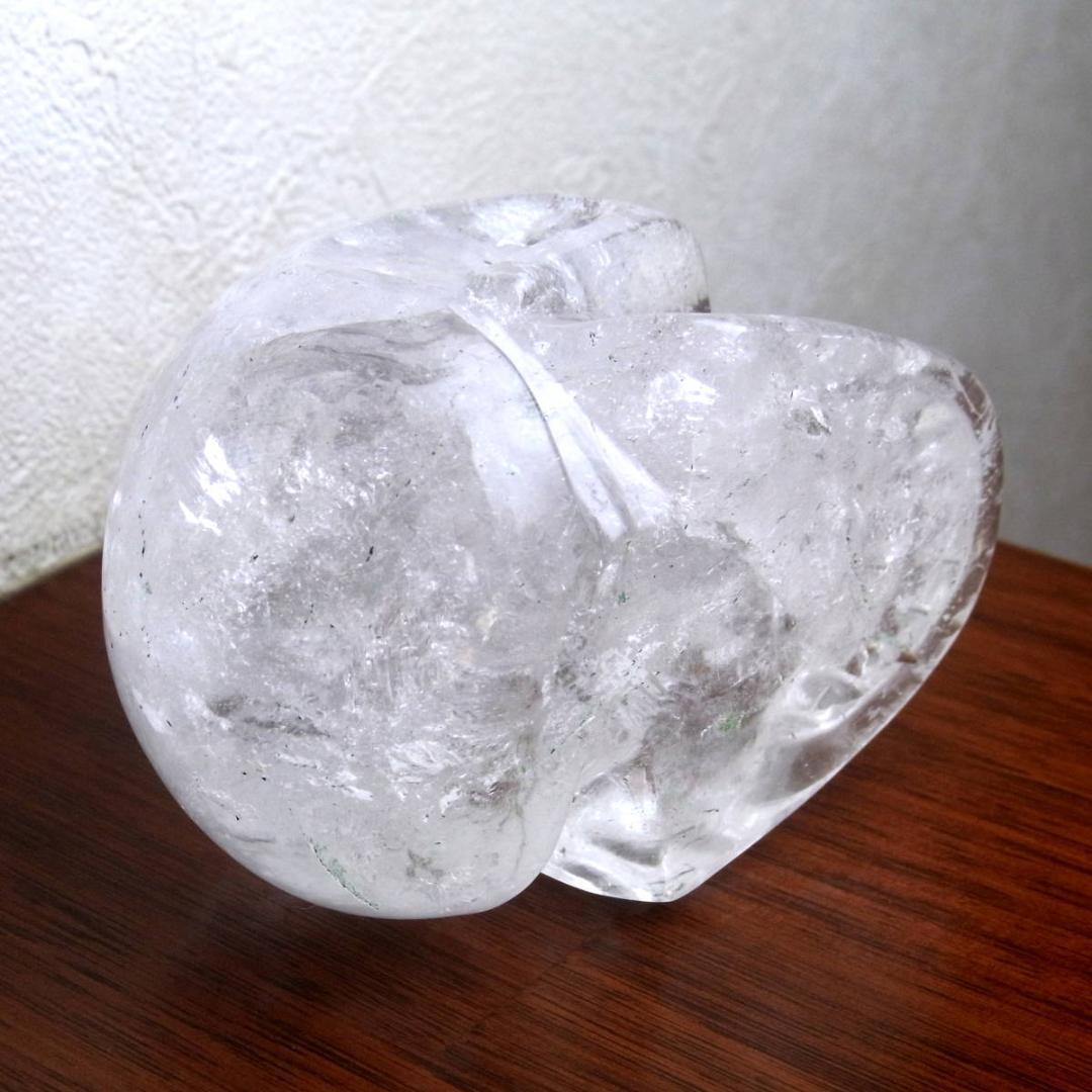 ネパール ヒマラヤ水晶製 ドクロ水晶 スカルクォーツ 箱付き 337g