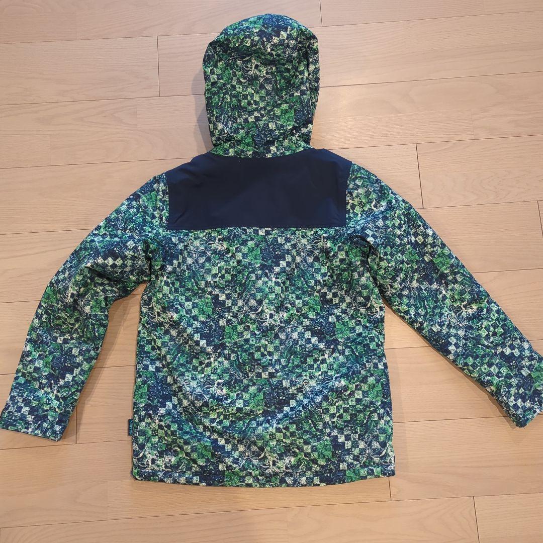 BURTON スノーボードウェア 上下セット Lサイズ 緑系迷彩柄