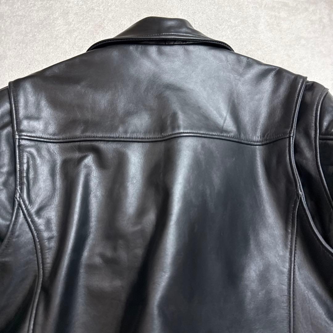 MOLAWSモローズ　牛革レザーダブルライダースジャケット　ブラック　L 美品