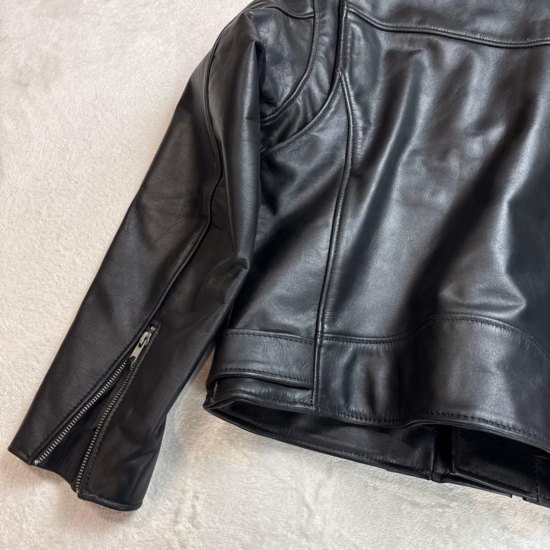 MOLAWSモローズ　牛革レザーダブルライダースジャケット　ブラック　L 美品