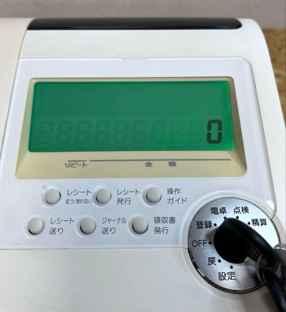 [送料無料　美品]CASIO TE-2300 電子レジスター 15部門 説明書付